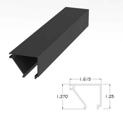 250BRGS - 2 X 4.5 Glass Stop