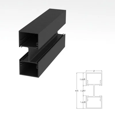 250BRVM - 2 X 4.5 Vertical Mullion
