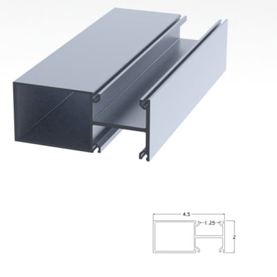 251CLVM - 2 X 4.5 Vertical Mullion