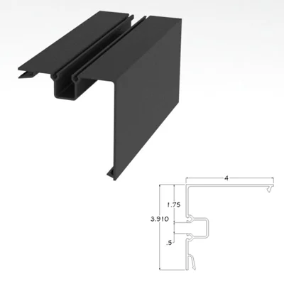 400BRSCP - 4 X 4 Single Pocket Corner Post