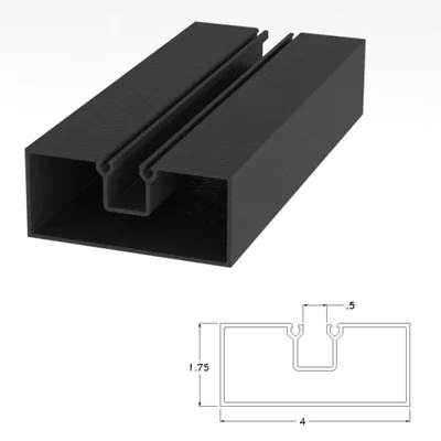 400BRSWJ - 1.75 X 4 Solid Wall Jamb