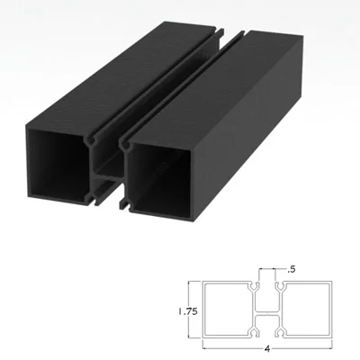 400BRVM - 1.75 X 4 Vertical Mullion