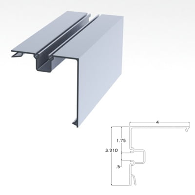 400CLSCP - 4 X 4 Single Pocket Corner Post