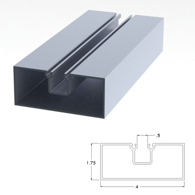 400CLSWJ - 1.75 X 4 Solid Wall Jamb