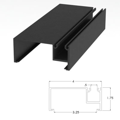 401BRWJ - 1.75 X 4 Wall Jamb