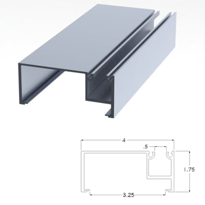 401CLWJ - 1.75 X 4 Wall Jamb