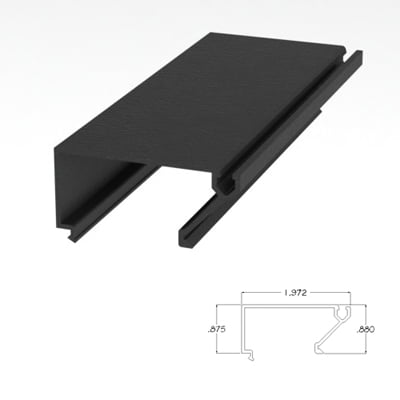 450BRGS - 1.75 X 4.5 Glass Stop
