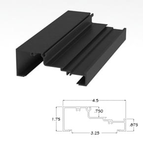 450BRHM - 1.75 X 4.5 Horizontal Mullion