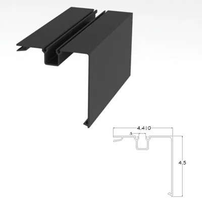 450BRSCP - 4.5 X 4.5 Single Pocket Corner Post