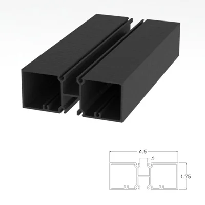 450BRVM - 1.75 X 4.5 Vertical Mullion