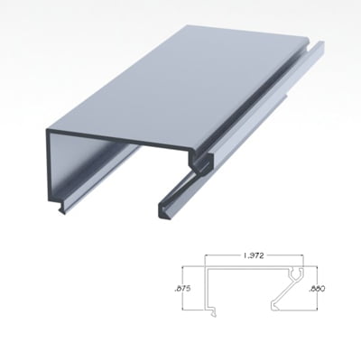 450CLGS - 1.75 X 4.5 Glass Stop