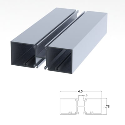 450CLVM - 1.75 X 4.5 Vertical Mullion