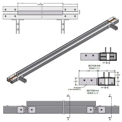72FHPB - 72 Floating Header POL. Brass