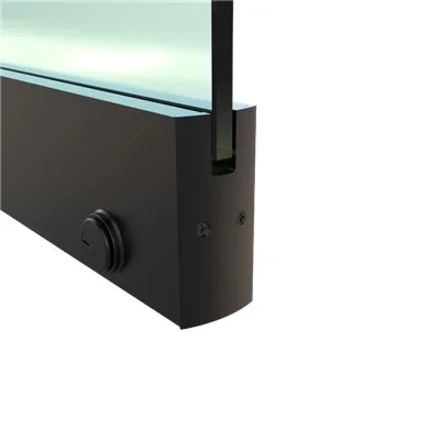 Dry Set Door Rail Square Lock Bronze Anodize