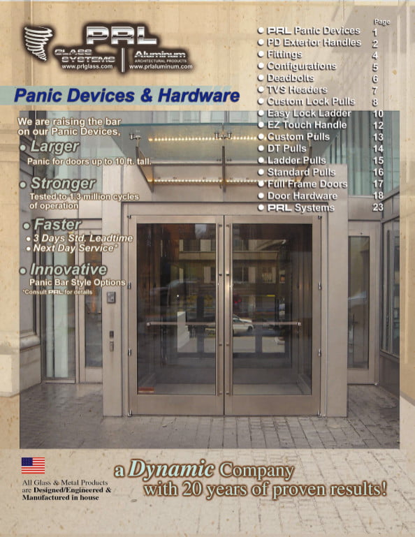 Panic Devices and Hardware Catalog for Emergency Exit Door Systems