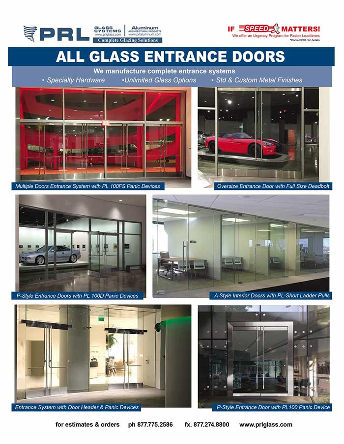 All Glass Fire & Panic Rated Entrance Doors
