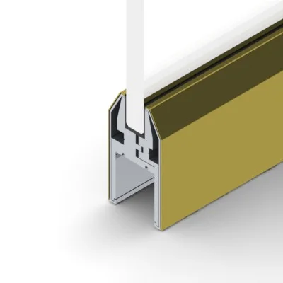 PL175DSSB - PL-175 Dry-Set Satin Brass Rail