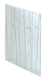 Textured Bamboo Glass Sample